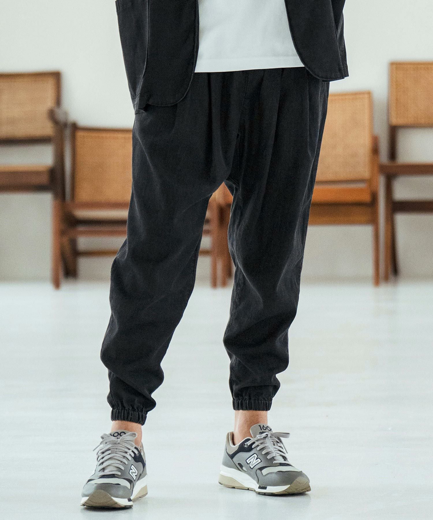 Magine(マージン)】Rayon Denim Fabric Tapered Pants デニムパンツ