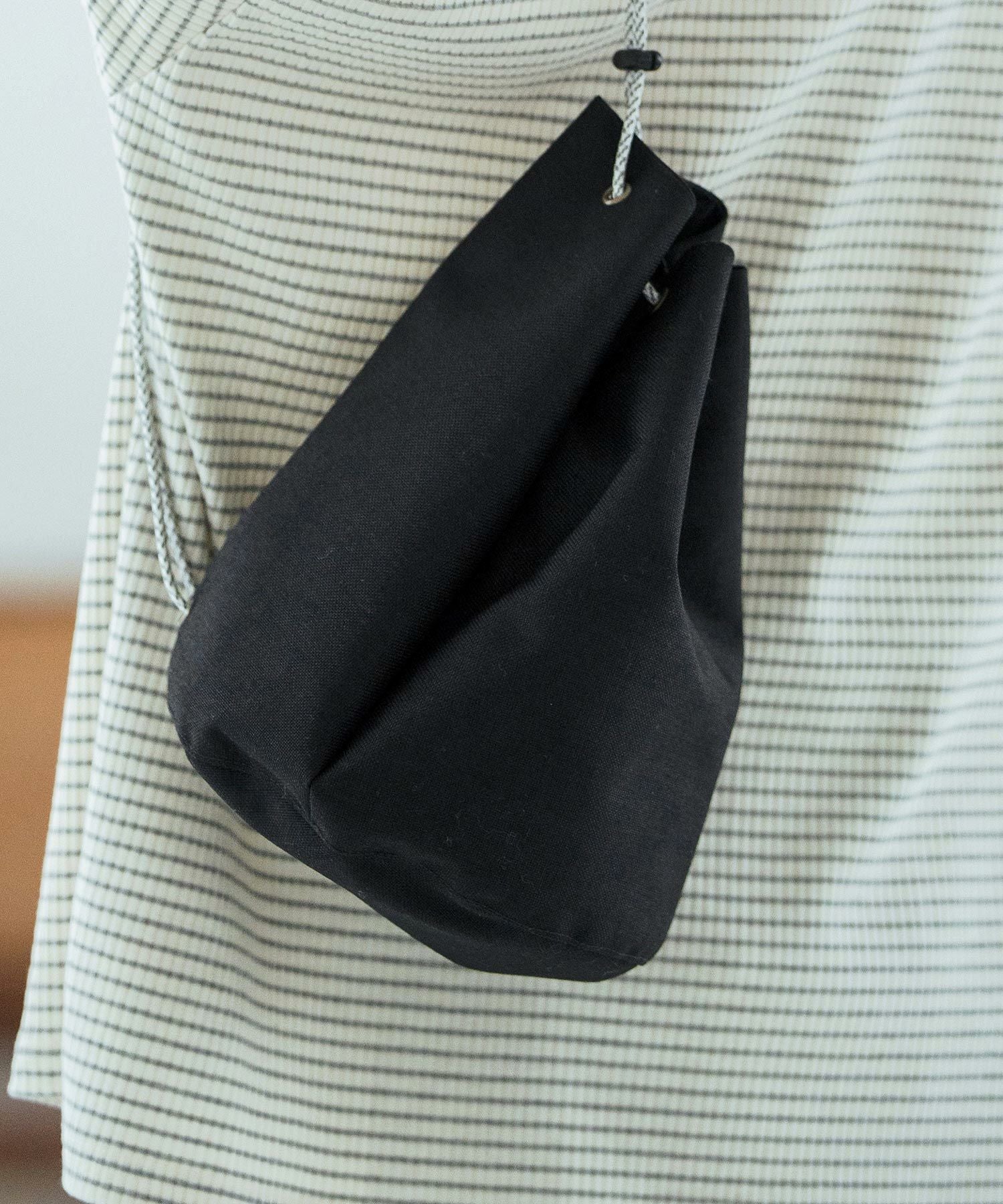 Magine(マージン)】Nylon fabric 2 pieces bag -drawstring bag