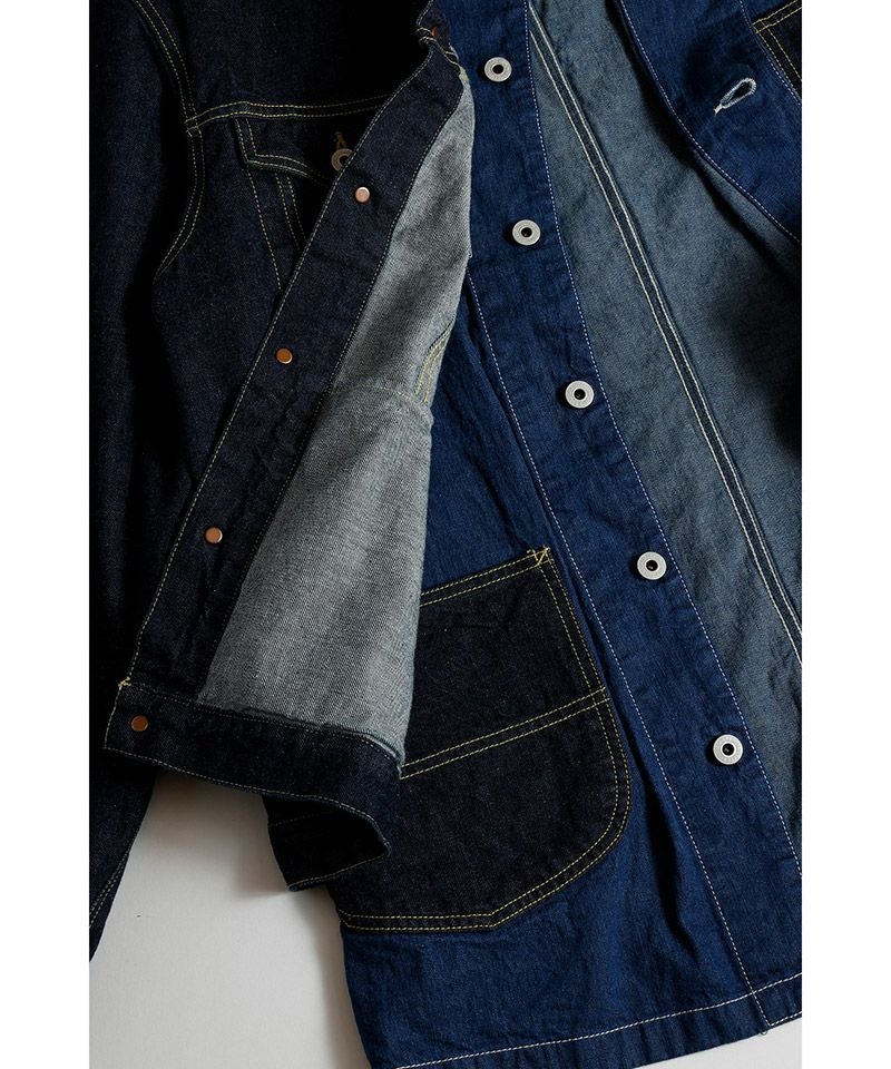 25AW THIRD JACKET COVERALL デニムドッキングジャケット FDMTL(ファンダメンタル)】THIRD JACKET COVERALL RINSE カバーオール