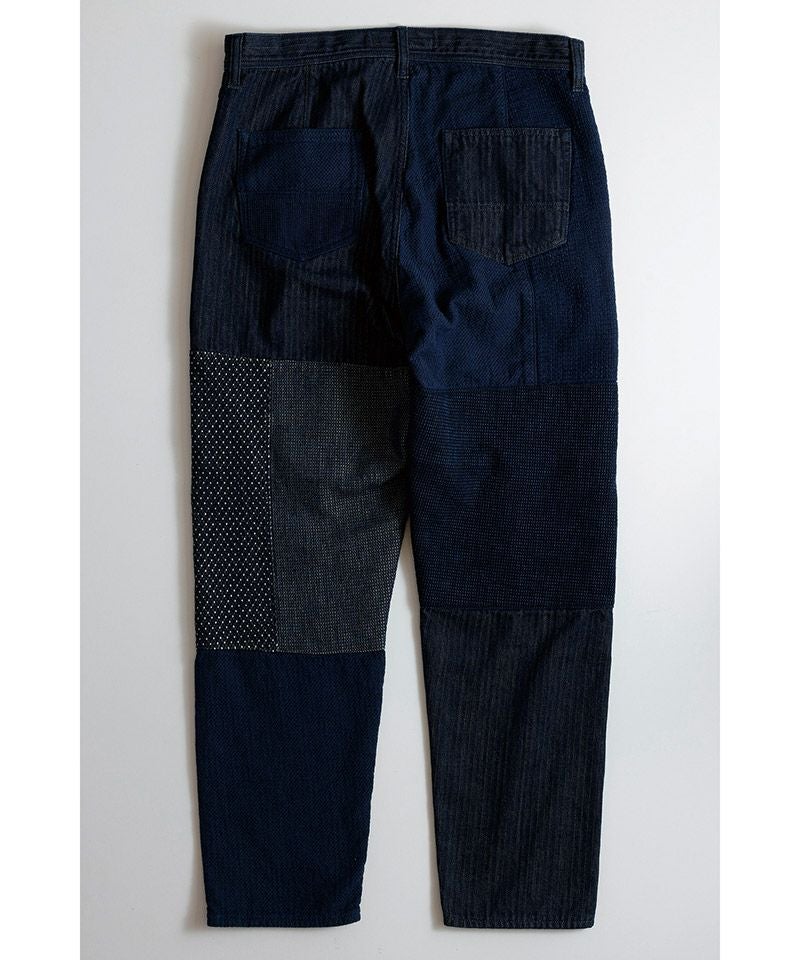 FDMTL(ファンダメンタル)】PATCHWORK PANTS RINSE パッチワークパンツ