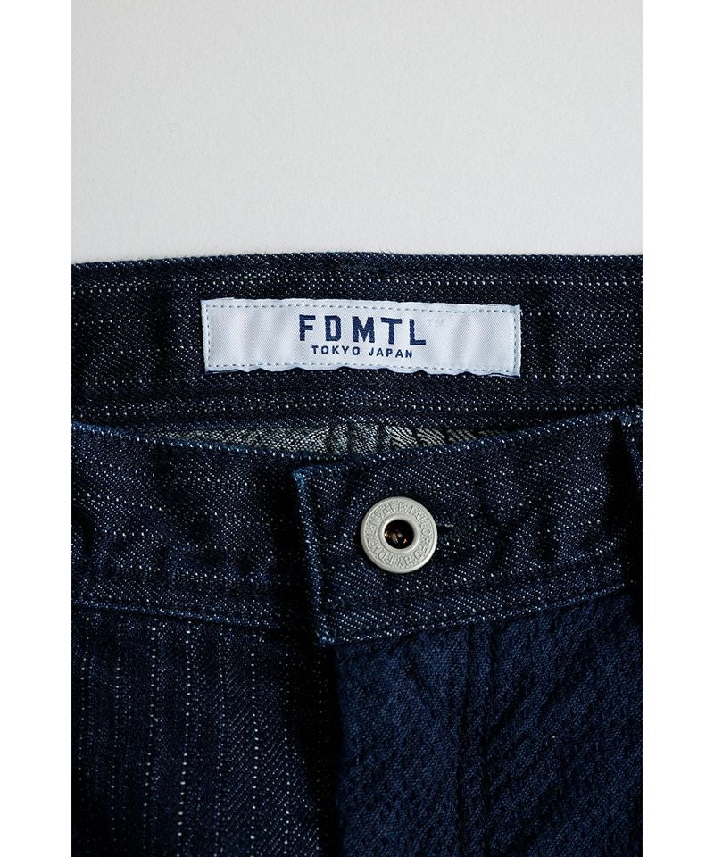 FDMTL ファンダメンタル  パッチワークニット FDMTL(ファンダメンタル)】PATCHWORK PANTS RINSE パッチワークパンツ
