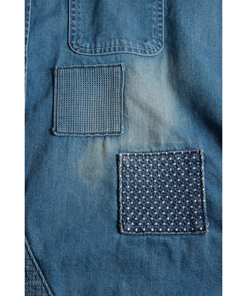 FDMTL(ファンダメンタル)】PATCH DENIM SHIRT 5YR WASH デニムシャツ
