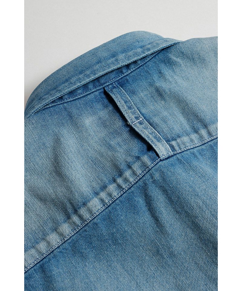 FDMTL(ファンダメンタル)】PATCH DENIM SHIRT 5YR WASH デニムシャツ