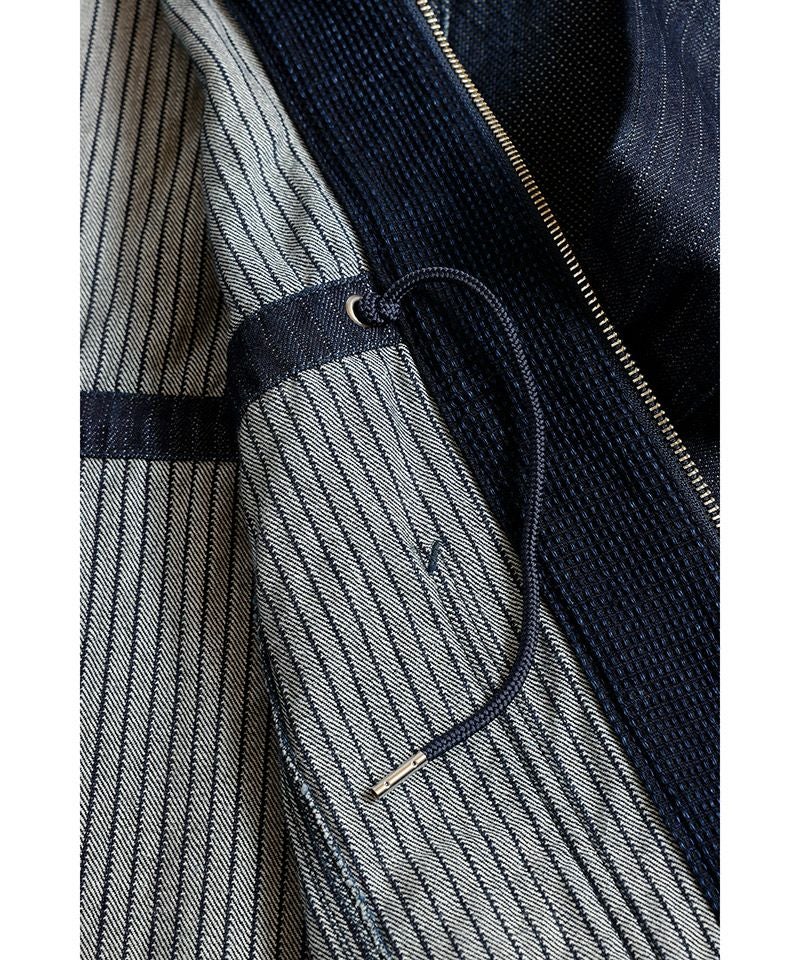 FDMTL(ファンダメンタル)】HAORI ZIP JACKET RINSE 羽織ジップ
