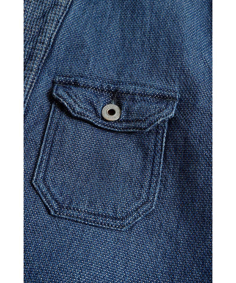 FDMTL(ファンダメンタル)】HAORI ZIP JACKET 3YR WASH 羽織ジップ