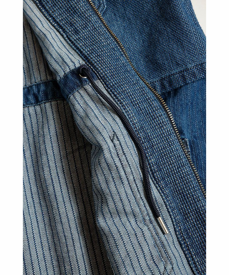 FDMTL(ファンダメンタル)】HAORI ZIP JACKET 3YR WASH 羽織ジップ
