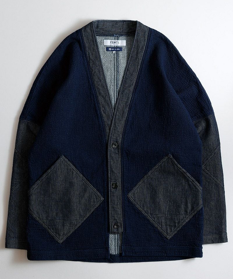 FDMTL ファンダメンタル HAORI カーディガン型 ファンダメンタル FDMTL HAORI JACKET RINSE （INDIGO