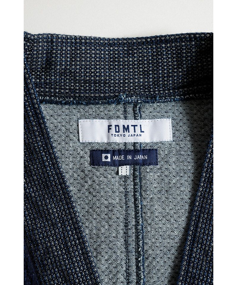 FDMTL(ファンダメンタル)】DIAMOND SHORT CARDIGAN RINSE カーディガン