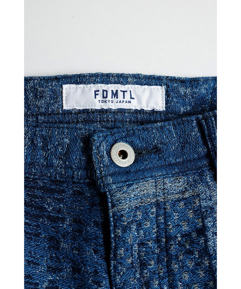 FDMTL(ファンダメンタル)】BORO JAQUARD WIDE PANTS RINSE ワイド