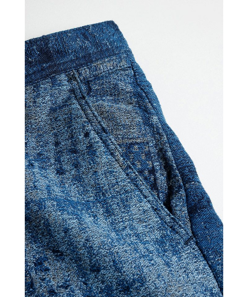 FDMTL(ファンダメンタル)】BORO JAQUARD WIDE PANTS RINSE ワイド
