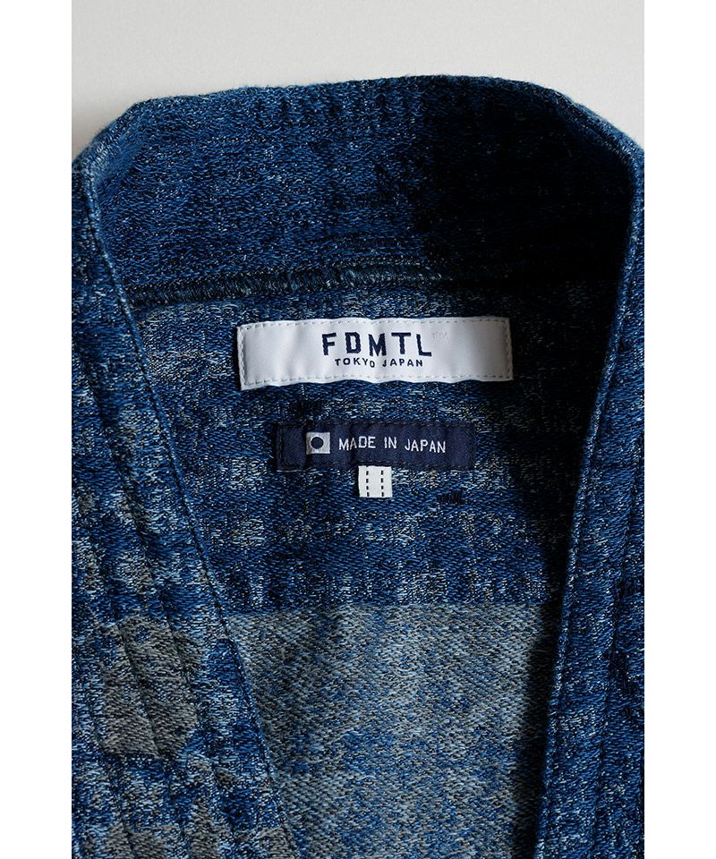 FDMTL(ファンダメンタル)】BORO JAQUARD HAORI SHIRT RINSE 羽織シャツ