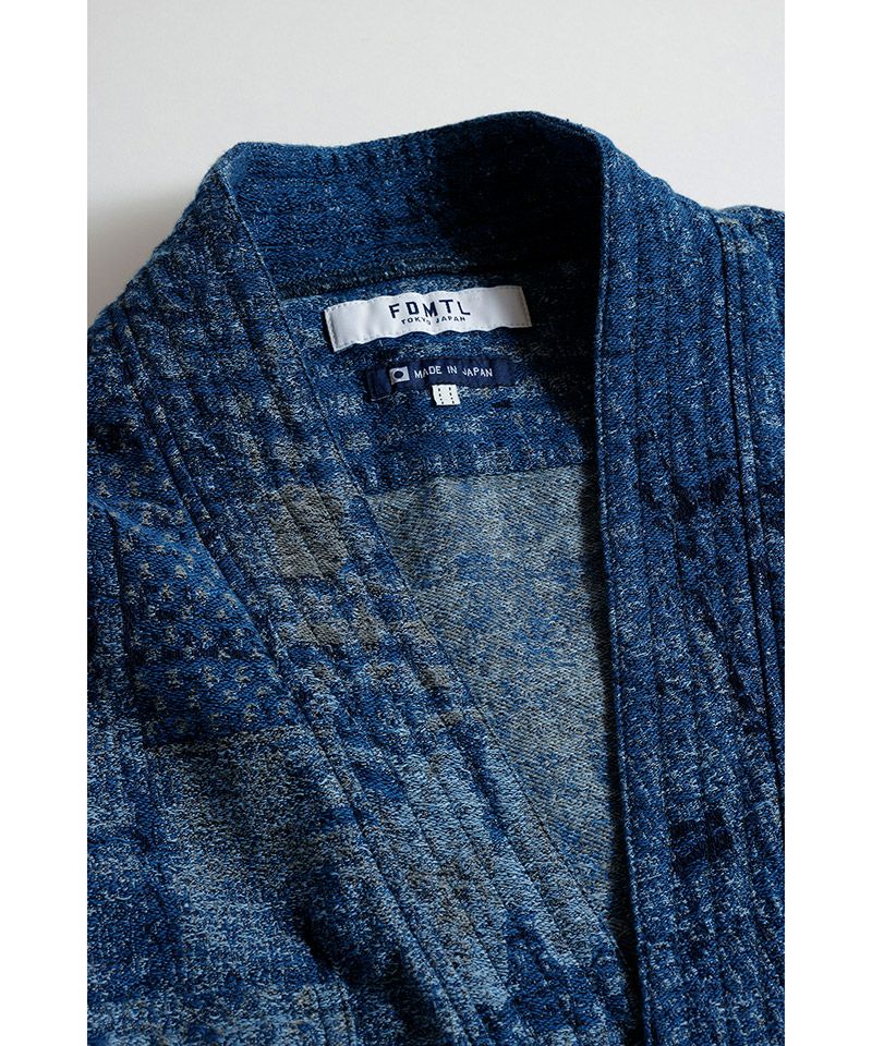 FDMTL(ファンダメンタル)】BORO JAQUARD HAORI SHIRT RINSE 羽織シャツ