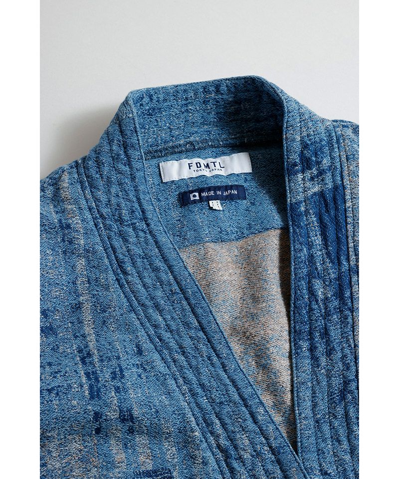 FDMTL(ファンダメンタル)】 BORO JAQUARD HAORI SHIRT 3YR WASH 羽織