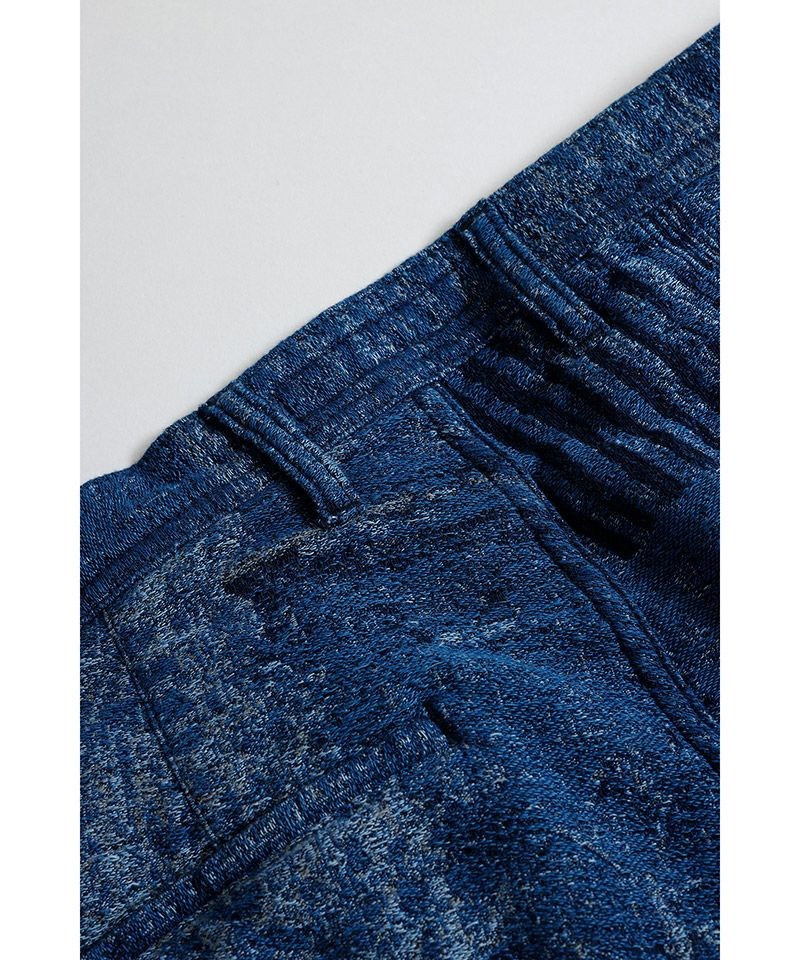 FDMTL(ファンダメンタル)】BORO JAQUARD BONTAN PANTS RINSE ボンタン