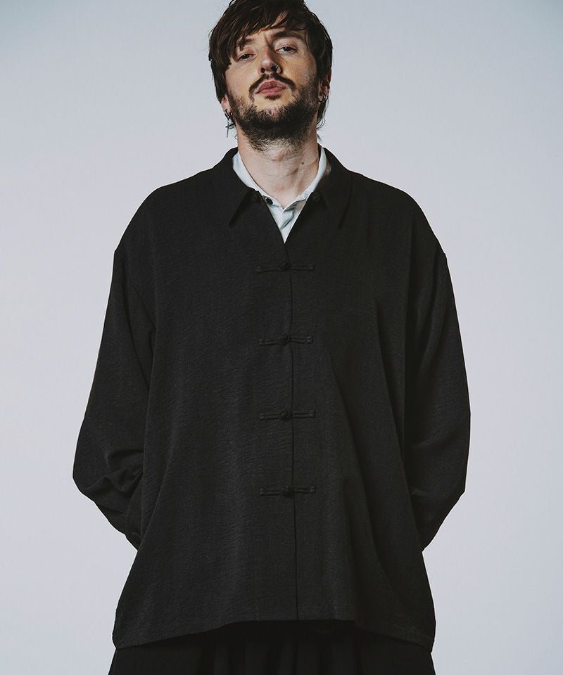 30%OFF【NO ID.(ノーアイディー)】チャイナBIGシャツJKT ジャケット (456006 30%OFF【NO ID.(ノーアイディー)】チャイナBIGシャツJKT ジャケット (456006