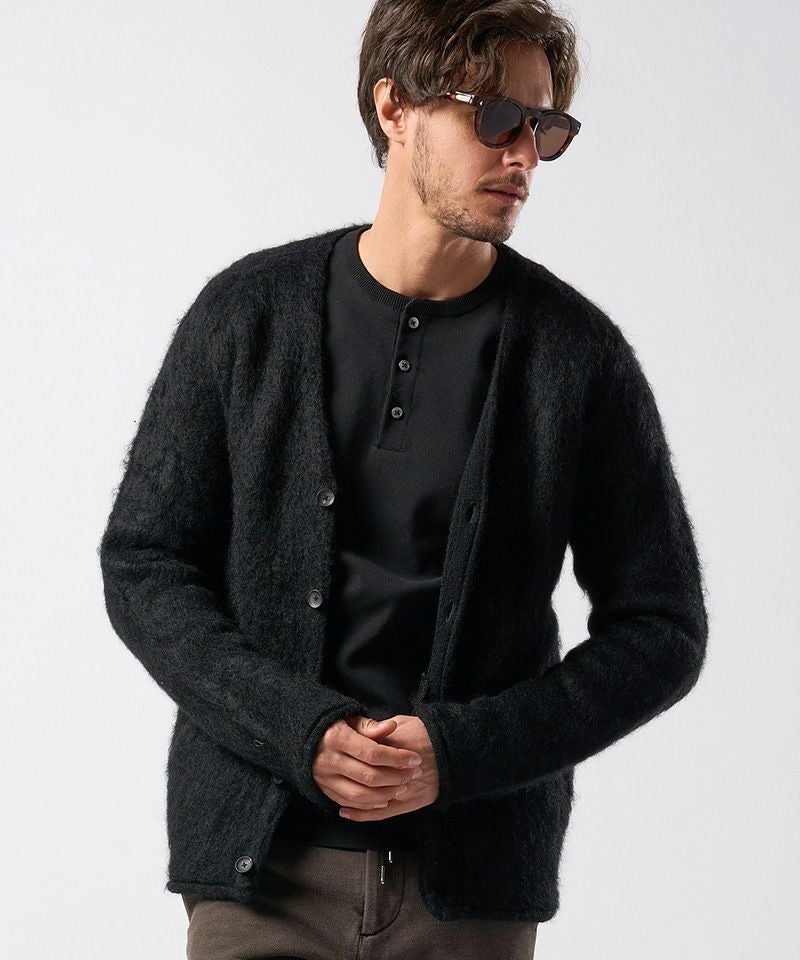 wjk】mohair shaggy knit cardigan ニットカーディガン(6881 wn06g