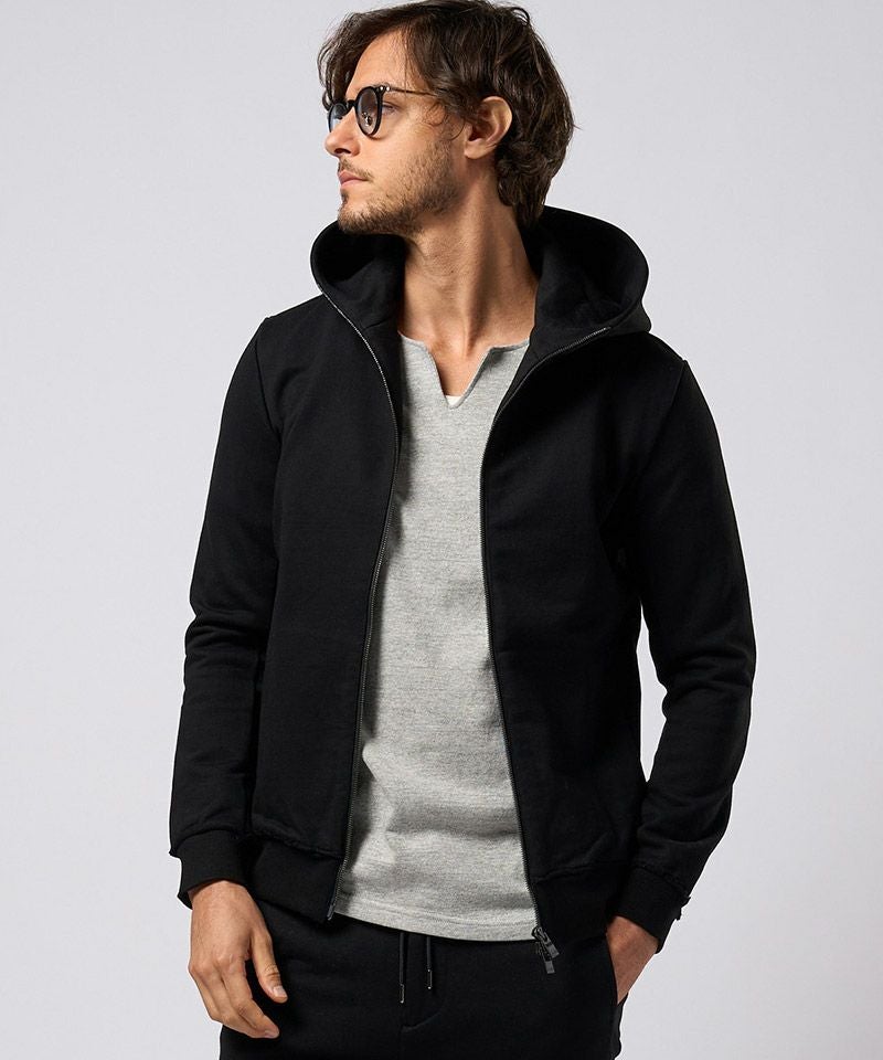 wjk】basic zip-up parka ジップアップパーカー(2060 cj61g) | CAMBIO