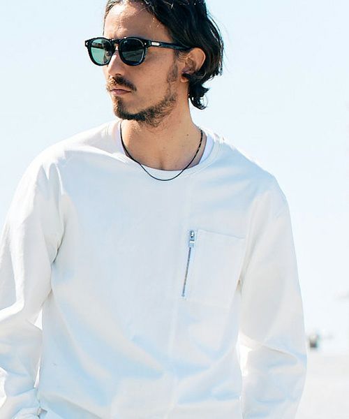 よっしー 50%OFF【wjk】zip-pocket L-S ロンT(7218 cj70g) | CAMBIO カンビオ
