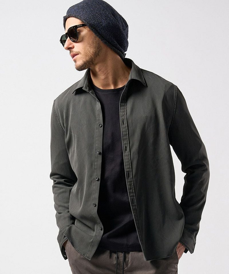 30%OFF【wjk】piece-dyed function regular shirt シャツ(4897 pe38g
