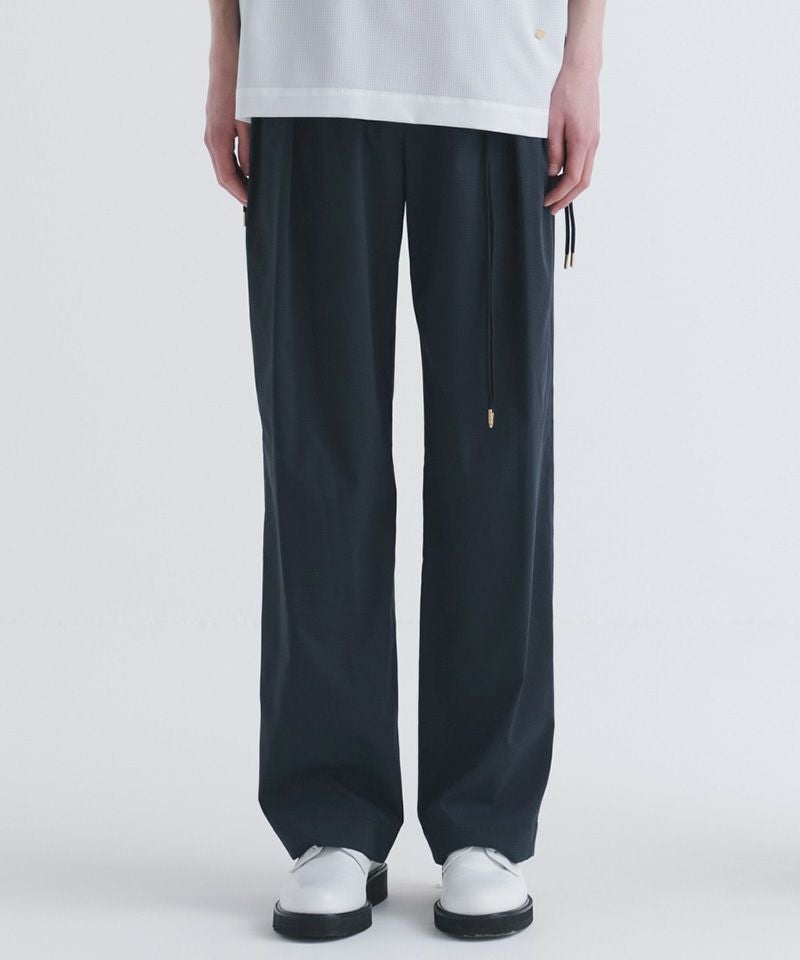 CULLNI ワンタックリラックスパンツ サイズ1 50%OFF【CULLNI(クルニ)】Sheer Check Cloth 1Tuck Relux Pant