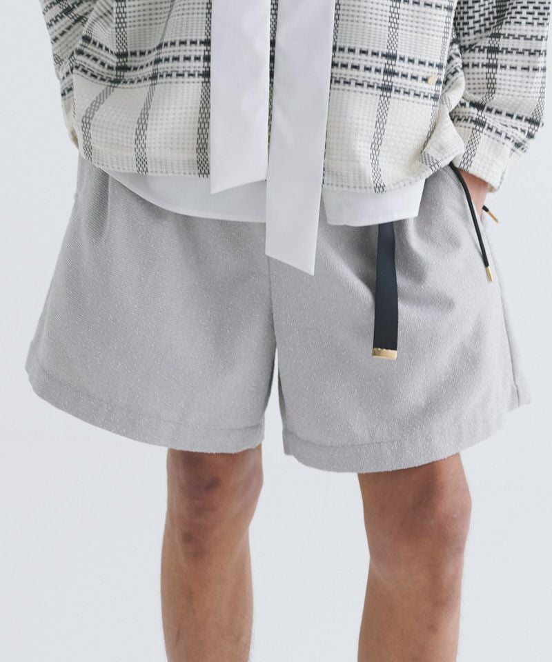 60%OFF【CULLNI(クルニ)】Tweed Belt Easy Short Pant ショートパンツ
