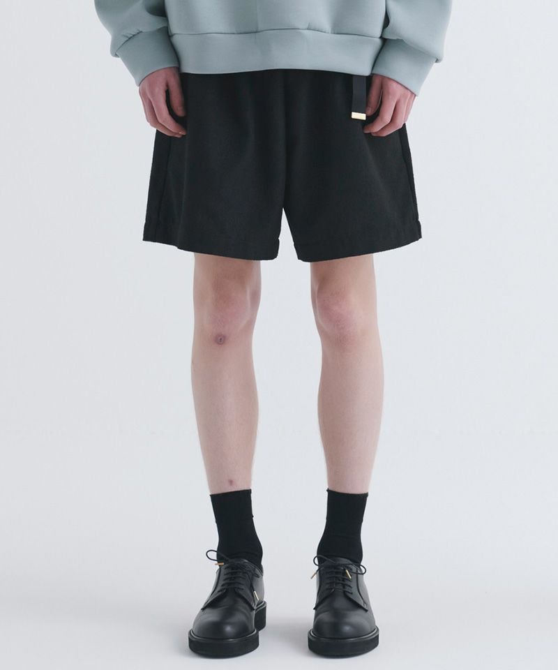 60%OFF【CULLNI(クルニ)】Faux Leather Nylon Belt Easy Short Pant