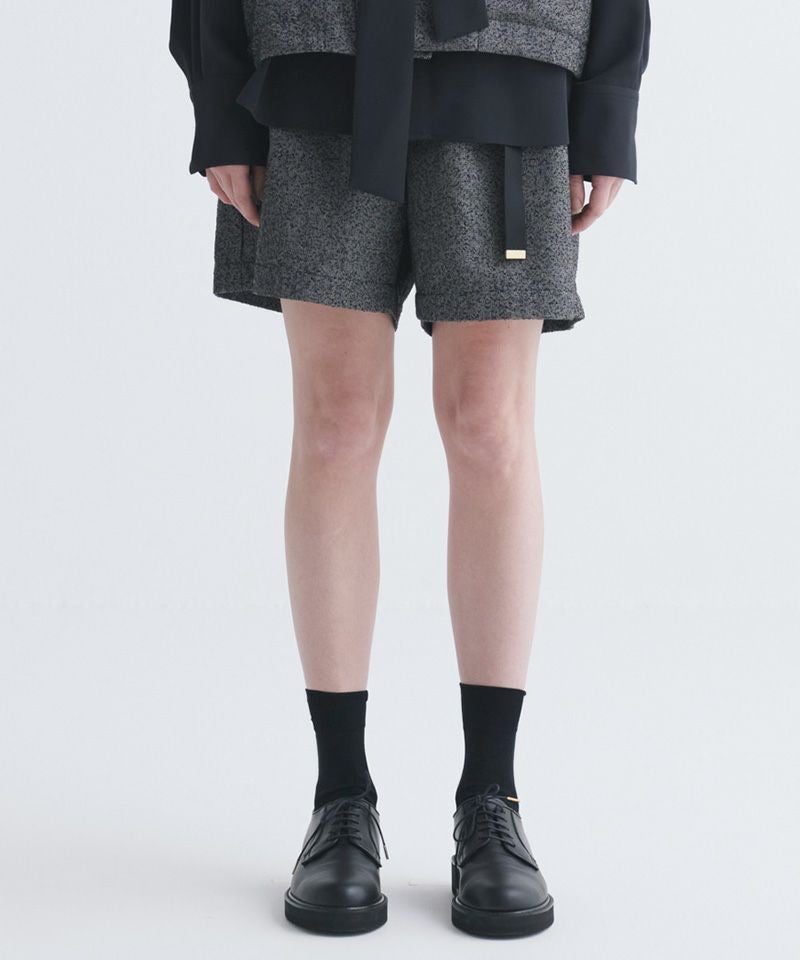 60%OFF【CULLNI(クルニ)】Tweed Belt Easy Short Pant ショートパンツ