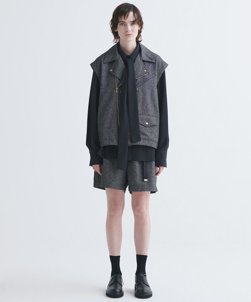 60%OFF【CULLNI(クルニ)】Tweed Belt Easy Short Pant ショートパンツ
