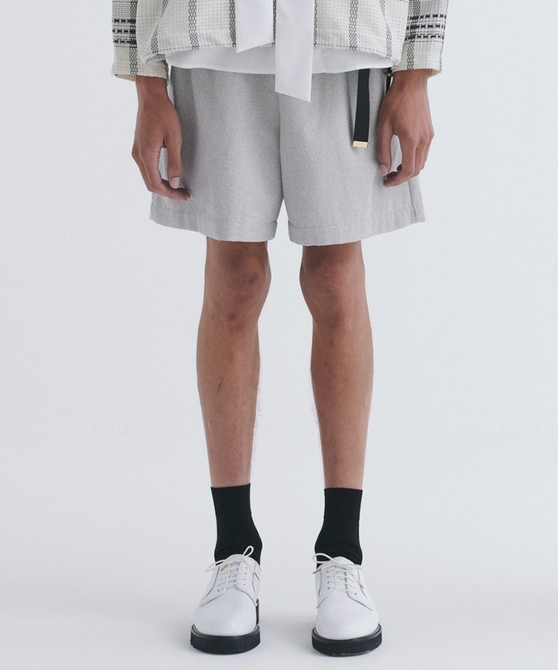 60%OFF【CULLNI(クルニ)】Tweed Belt Easy Short Pant ショートパンツ