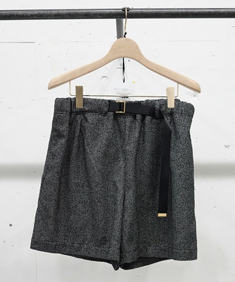 60%OFF【CULLNI(クルニ)】Tweed Belt Easy Short Pant ショートパンツ