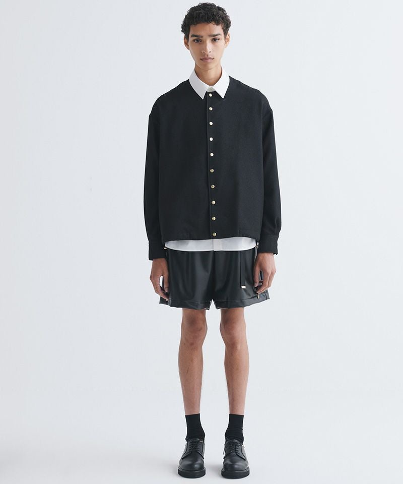 60%OFF【CULLNI(クルニ)】Faux Leather Nylon Belt Easy Short Pant