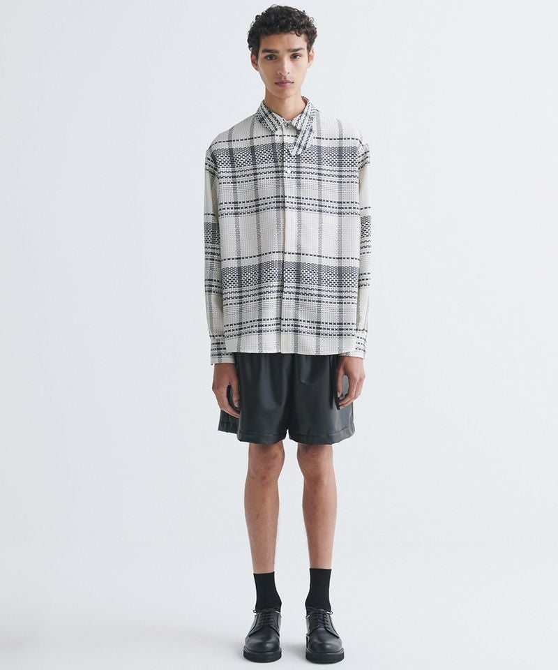 60%OFF【CULLNI(クルニ)】Faux Leather Nylon Belt Easy Short Pant