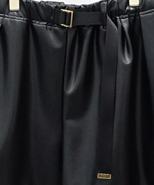 60%OFF【CULLNI(クルニ)】Faux Leather Nylon Belt Easy Short Pant