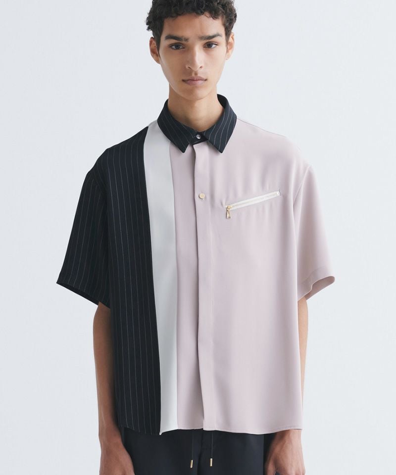 30%OFF【CULLNI(クルニ)】Double Satin Bi Color Short Sleeve Shirt