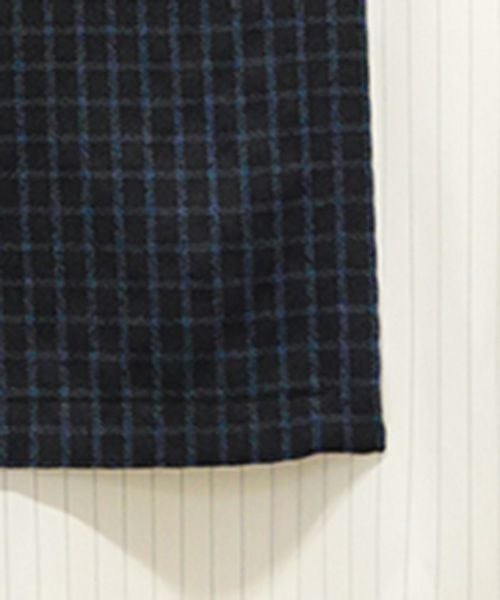 50%OFF【CULLNI(クルニ)】Check Asymmetrical Stripe Short Sleeve