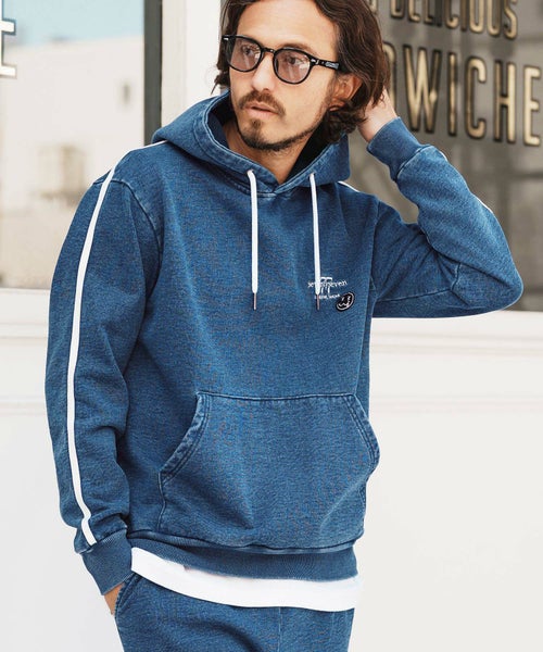 30%OFF【seventy seven(セブンティセブン)】denim jersey P-O parka 