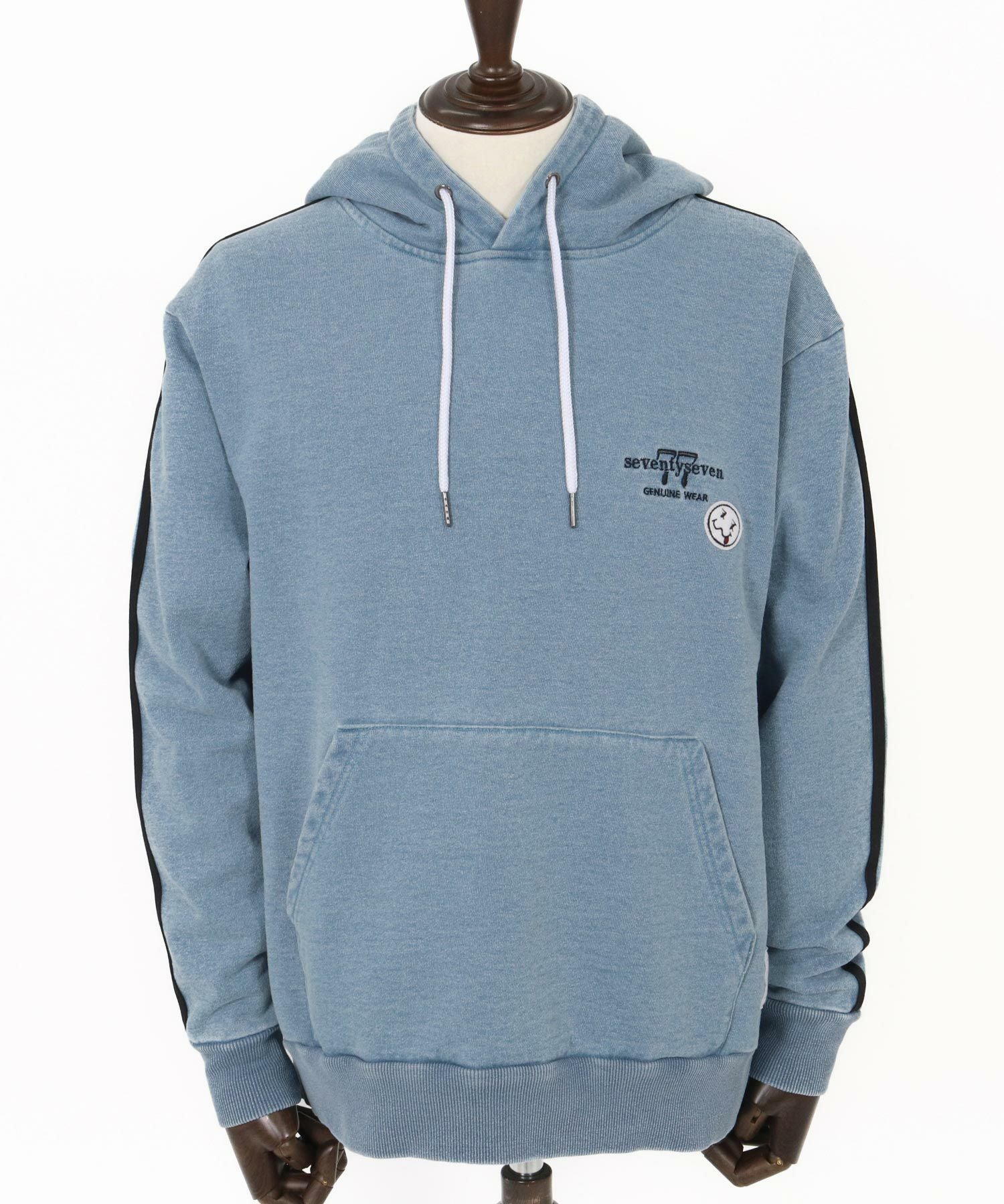 30%OFF【seventy seven(セブンティセブン)】denim jersey P-O parka