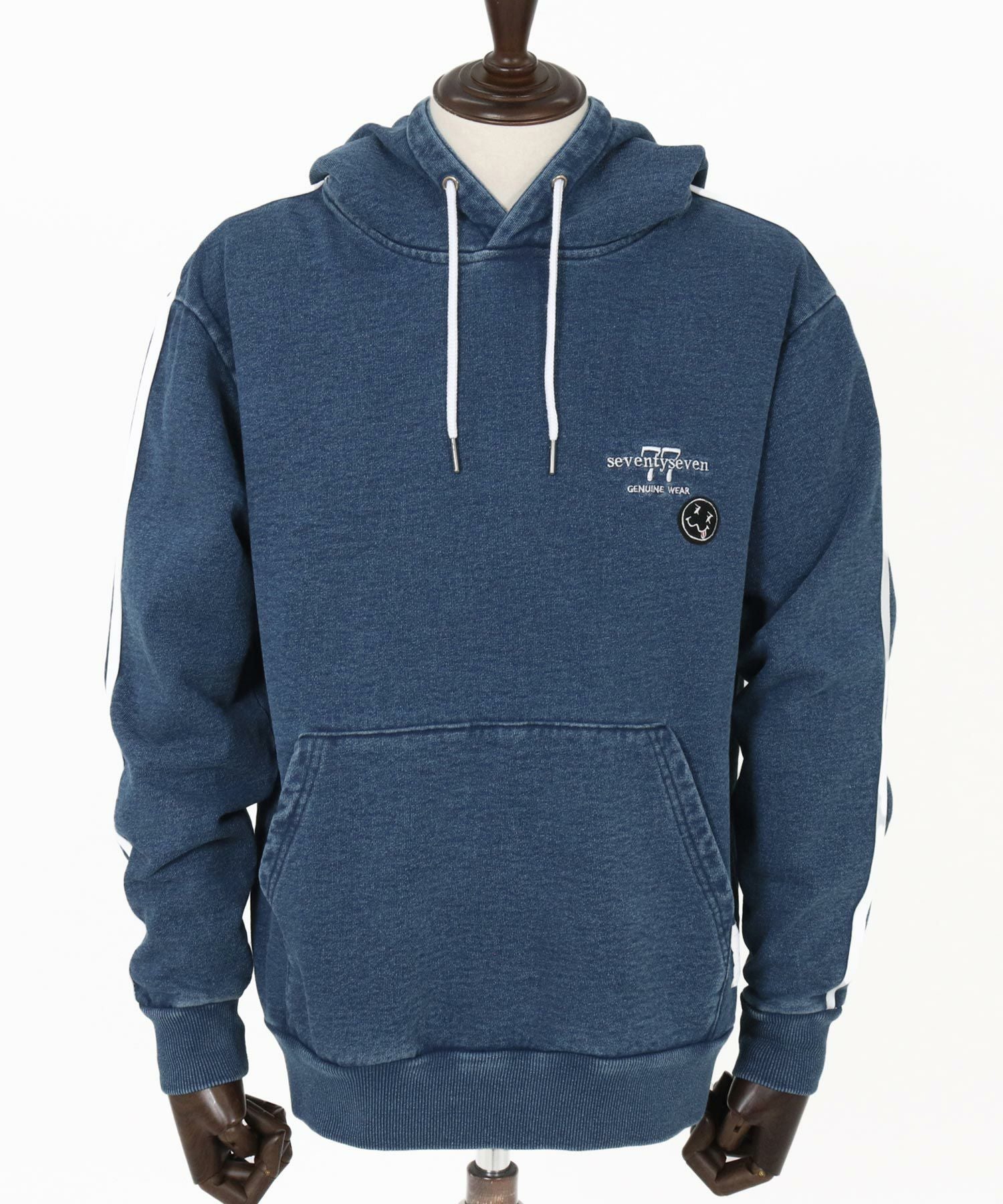 30%OFF【seventy seven(セブンティセブン)】denim jersey P-O parka