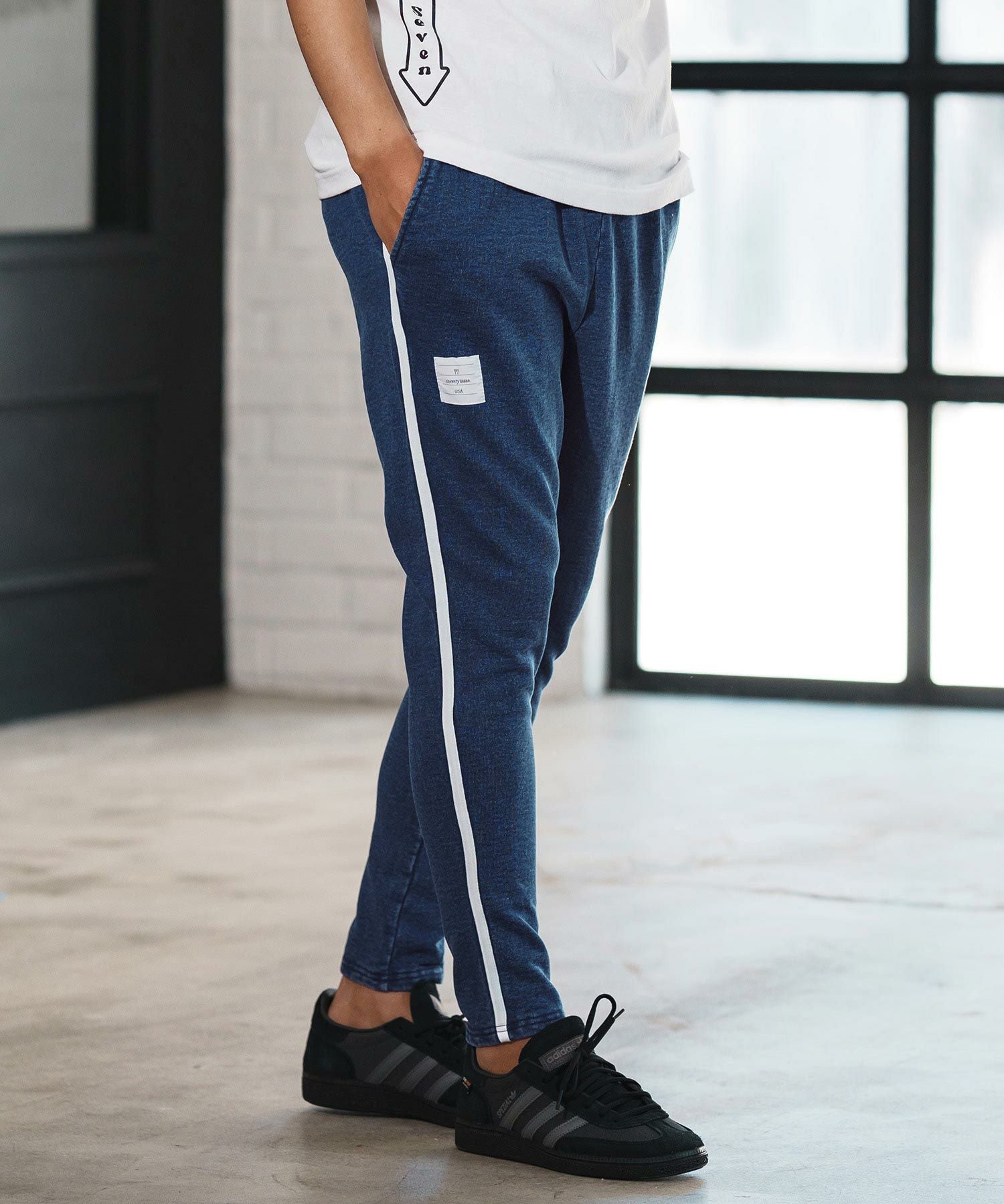 30%OFF【seventy seven(セブンティセブン)】denim jersey pants ニット