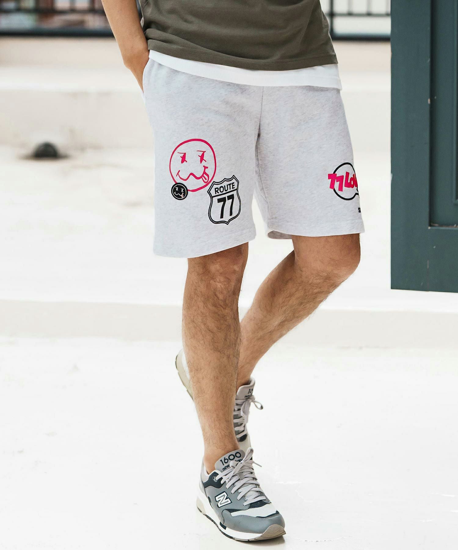 30%OFF【seventy seven(セブンティセブン)】taffeta short pants 30%OFF【seventy seven(セブンティセブン)】taffeta short pants