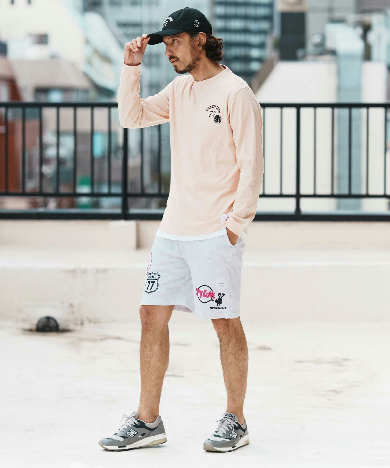 seventy seven(セブンティセブン)】middle onz sweat short pants