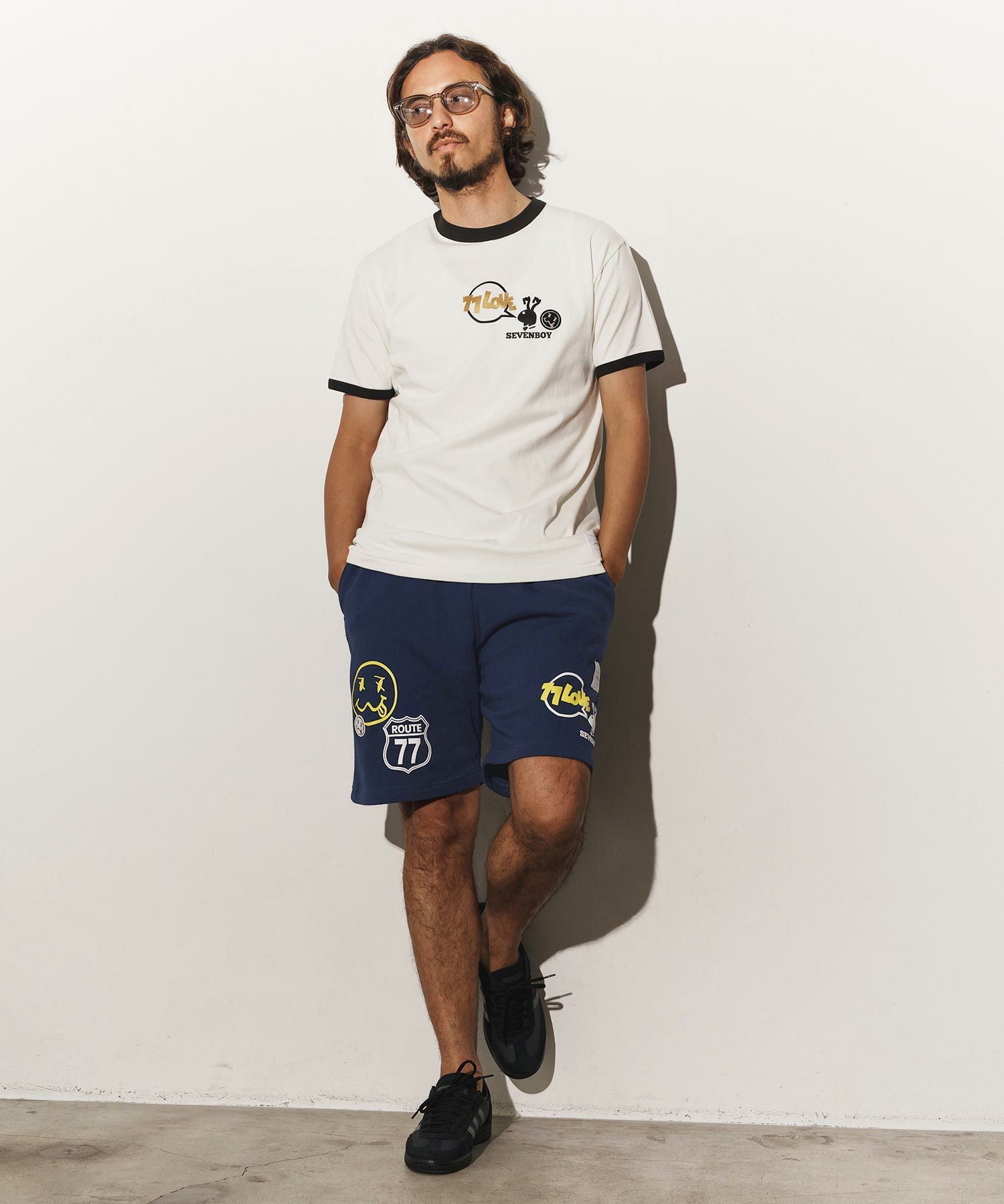 seventy seven(セブンティセブン)】middle onz sweat short pants