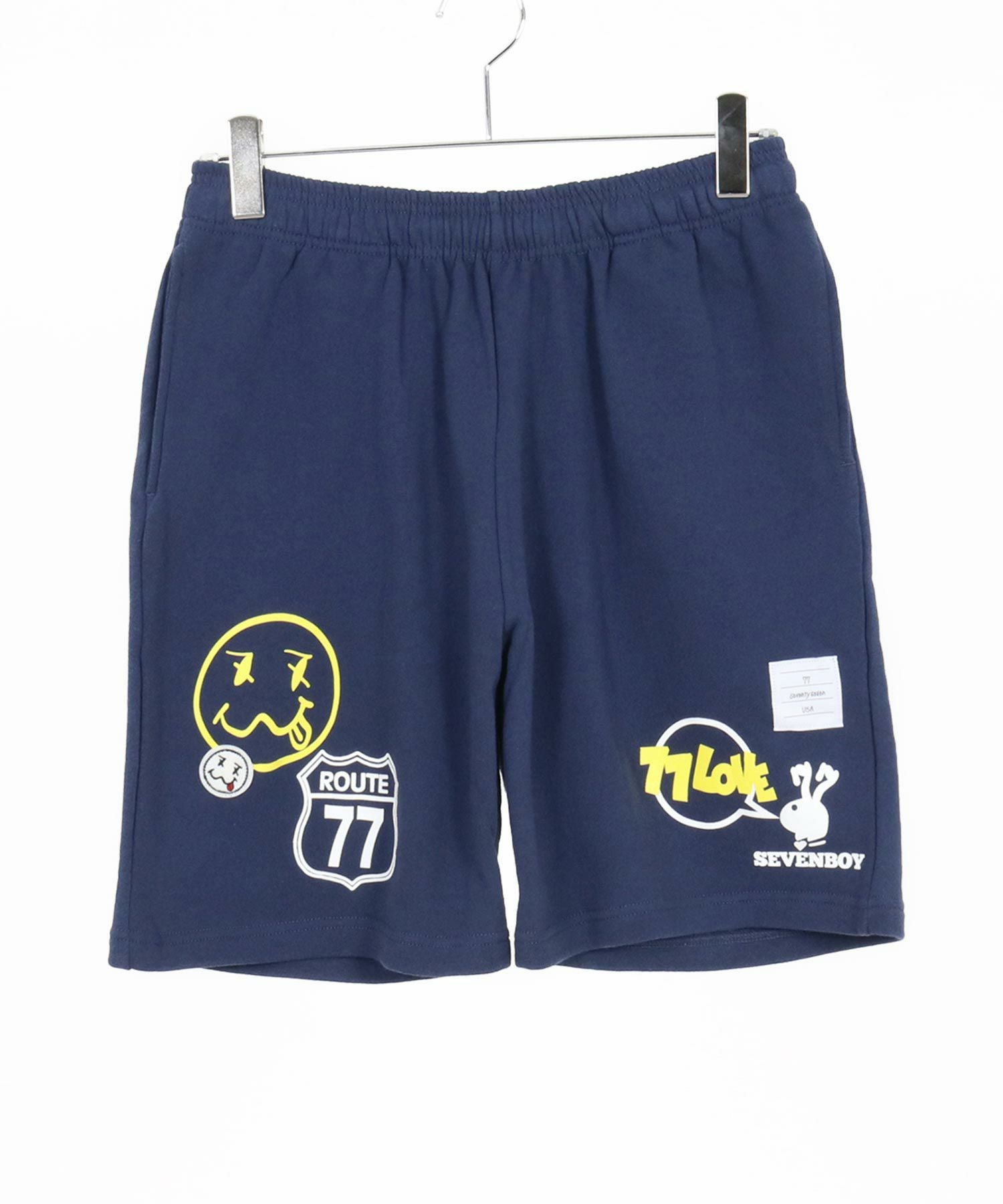 seventy seven(セブンティセブン)】middle onz sweat short pants