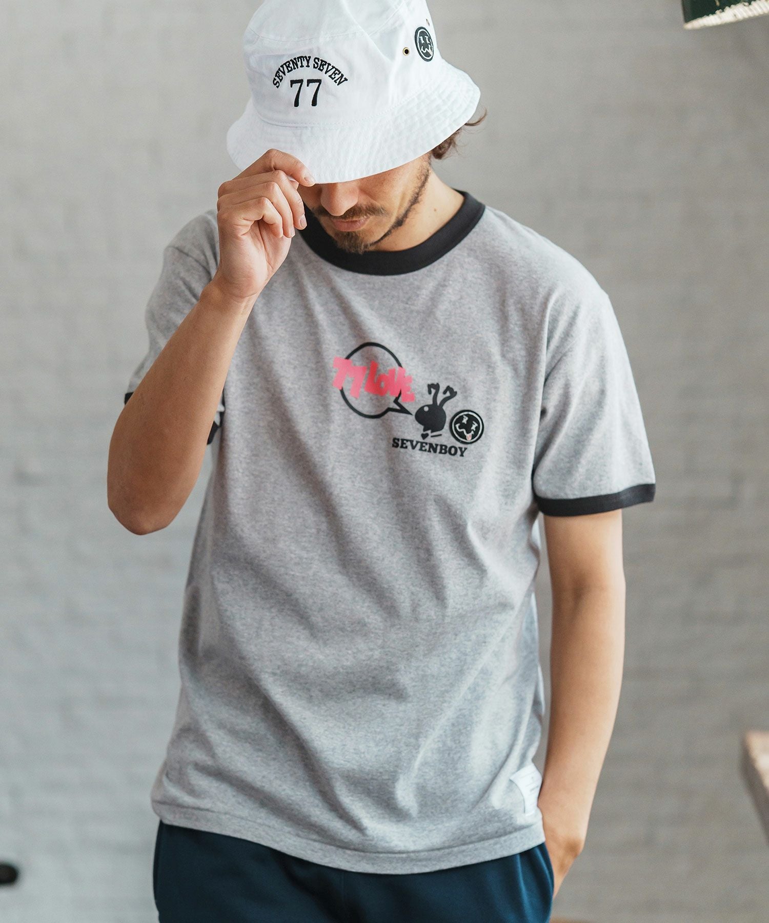 30%OFF【seventy seven(セブンティセブン)】middle onz S-S ringer t