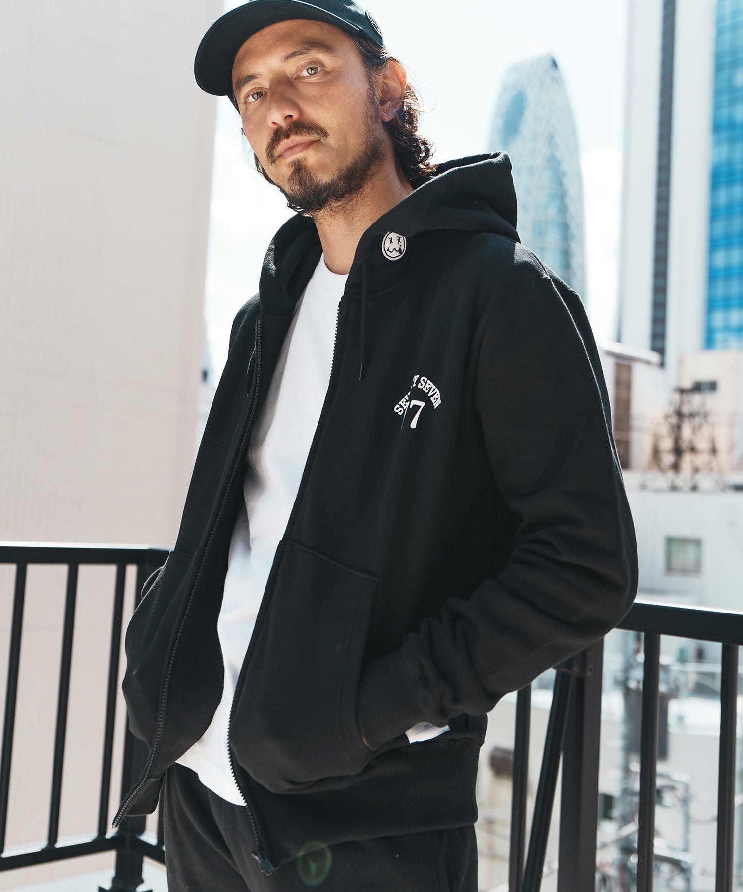 30%OFF【seventy seven(セブンティセブン)】middle onz zip up sweat