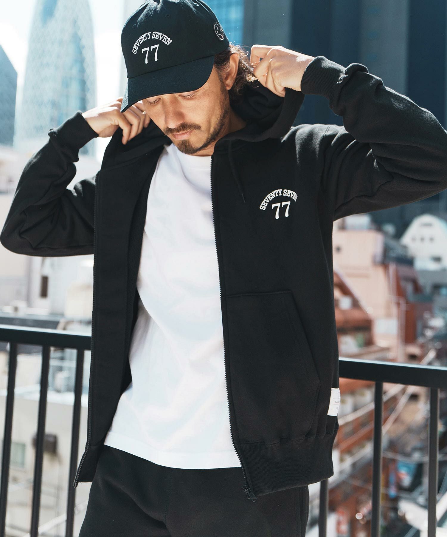 30%OFF【seventy seven(セブンティセブン)】middle onz zip up sweat