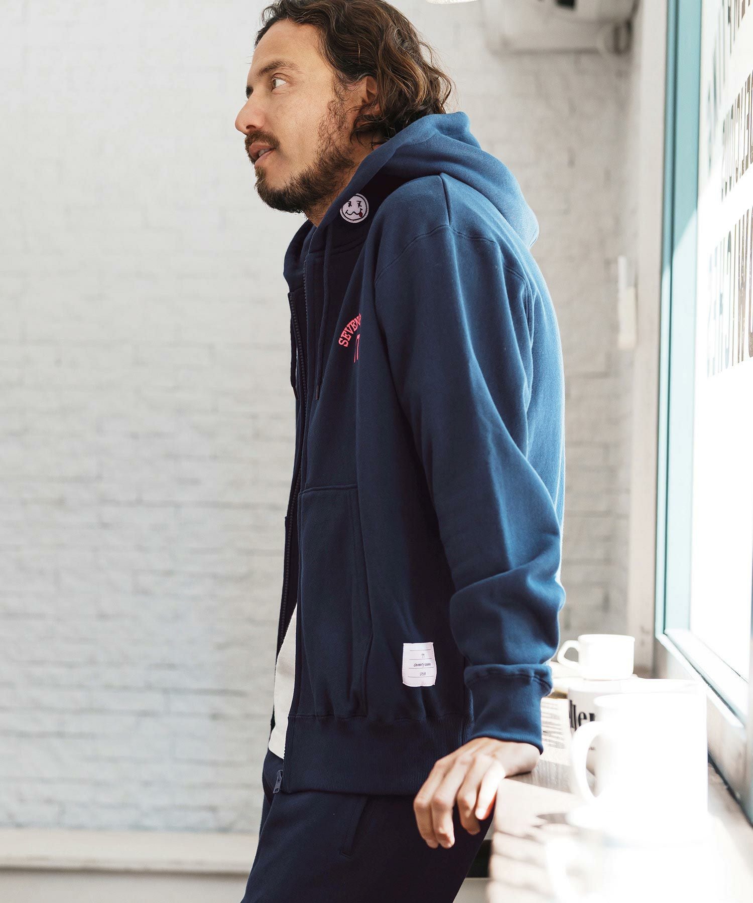 30%OFF【seventy seven(セブンティセブン)】middle onz zip up sweat