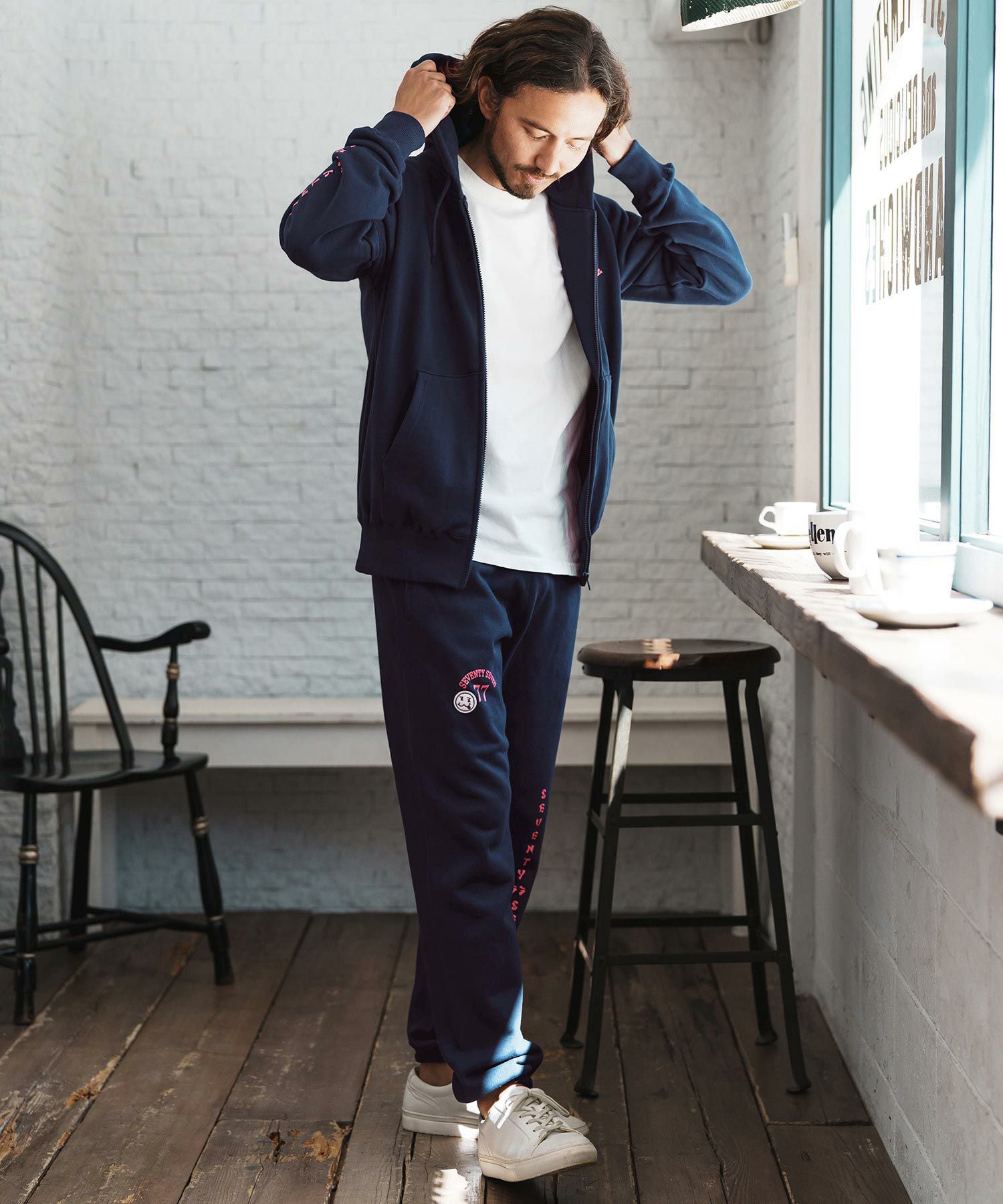 30%OFF【seventy seven(セブンティセブン)】middle onz zip up sweat