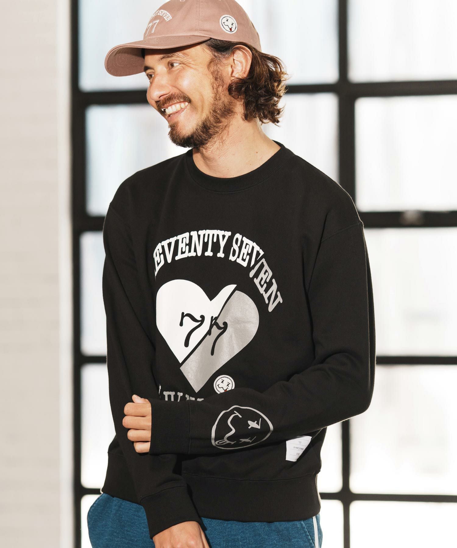 seventy seven(セブンティセブン)】middle onz sweat shirts (heartGW