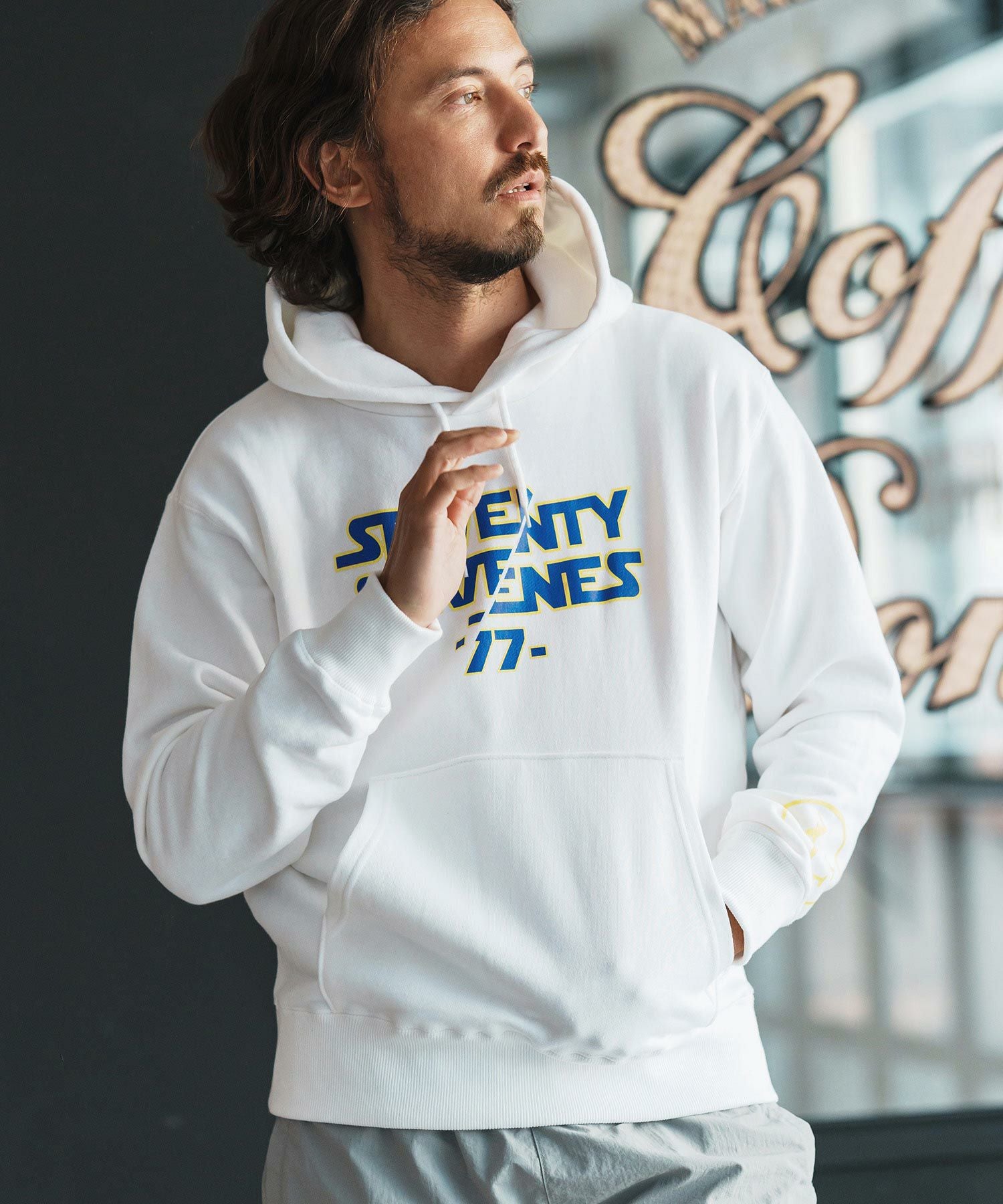 seventy seven(セブンティセブン)】middle onz sweat P-O hoodie